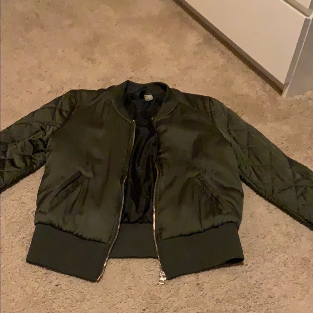 Army Green Bomber Jacket